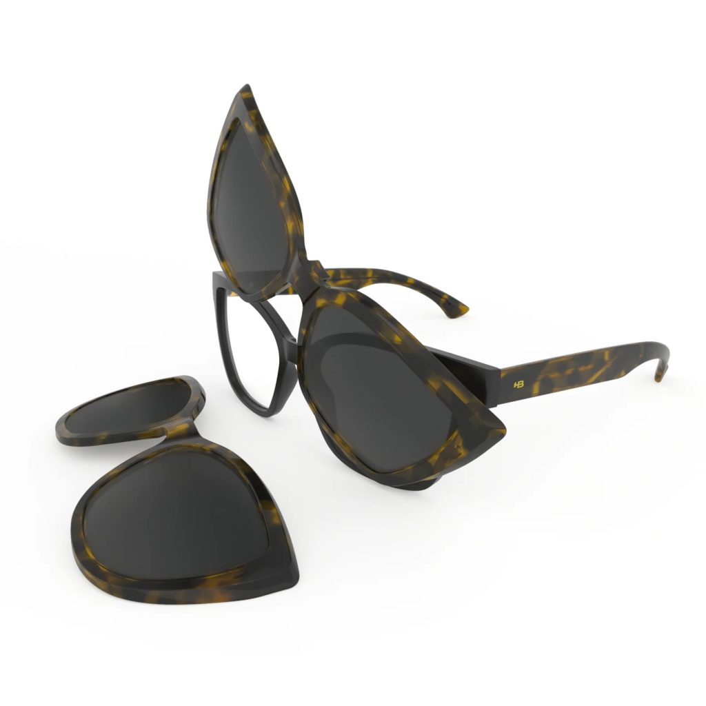 Anteojos clip-on de Hot Buttered en Nueva Visión Ópticas